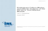 Preliminary Failure Modes and Effects Analysis of the US DCLL Test