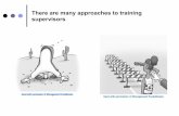 There are many approaches to training supervisors