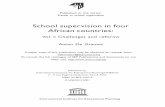 School supervision in four African countries. v.1 - unesdoc - Unesco