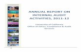 annual report on internal audit activities, 2011-12 - University of