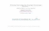 Pricing Formulae for Foreign Exchange Options - MathFinance