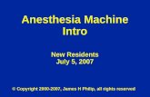 Anesthesia Machine Intro