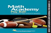 Math Academy-Play Ball! - The Actuarial Foundation