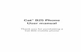 Cat® B25 Phone User manual - Cat Phones