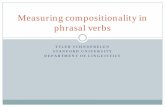 Measuring compositionality in phrasal verbs