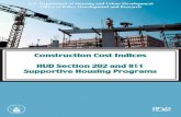 Construction Cost Indices HUD Section 202 and 811