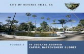 FY 2009-10 CIP Budget for the scheduled - City Of Beverly Hills