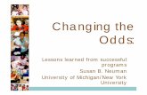 Lessons learned from successful programs Susan B. Neuman - IFP