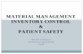 material management inventory control & patient safety - Delhi