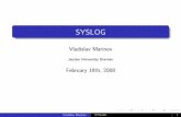 SYSLOG - Computer Networks and Distributed Systems