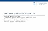 Dietary Issues in Diabetes Elizabeth Mayer-Davis, PhD, RD