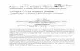 Kölner China-Studien Online