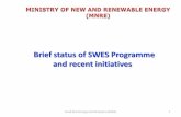 Brief status of SWES Programme and recent initiatives