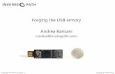Forging the USB armory Andrea Barisani - Hack.lu