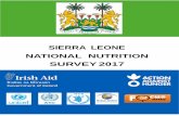 SIERRA LEONE NATIONAL NUTRITION SURVEY 2017