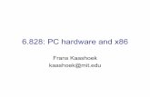 6.828: PC hardware and x86 - Distributed operating system