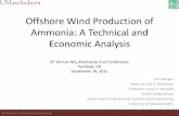 Offshore Wind Production of Ammonia: A Technical and