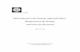International Trade Strategy Approach Paper - World Bank Group's