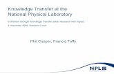 Knowledge Transfer at the National Physical Laboratory