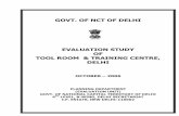 Evaluation Study of Tool Room & Training Centre - Planning