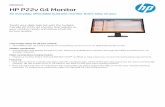 HP P22v G4 Monitor