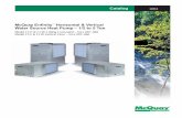 McQuay Horizontal/Vertical Water Source Heat Pump Catalog