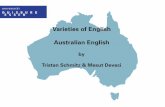 Varieties of English Australian English - Willkommen an