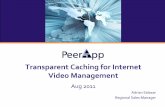 Transparent Caching for Internet Video Management