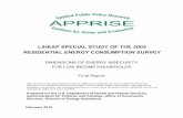 LIHEAP SPECIAL STUDY OF THE 2005 RESIDENTIAL ENERGY