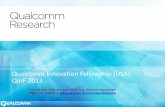 Qualcomm Innovation Fellowship (USA): QInF 2013