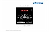 User's Guide Model TR-100 Digital Grill Control - Ortech Controls