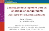 Language development versus language endangerment