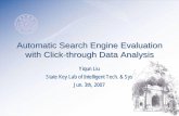 Automatic Search Engine Evaluation with Click-through Data