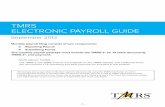 TMRS ELECTRONIC PAYROLL GUIDE