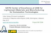 GATE Center of Excellence in Lightweight Materials and
