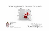 Missing pieces in the r-mode puzzle - Institute for Nuclear Theory