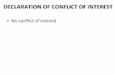 No conflict of interest - European Society of Cardiology
