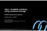 Isilon: Scalable solutions using clustered storage - Terena
