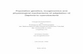 Population genetics, ecogenomics and physiological mechanisms of