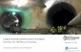 LARGE WATER CONVEYANCE TUNNELS - Tunneling Short Course