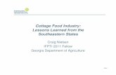 Cottage Food Industry: Lessons Learned from the
