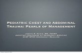 Pediatric Chest and Abdominal Trauma: Pearls of Management