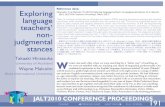 non- judgmental stances - JALT Publications