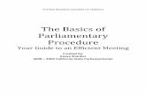 The Basics of Parliamentary Procedure - California Future Business
