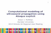 Computational modeling of ultrasound propagation using ...