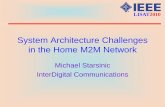 System Architecture Challenges in the Home M2M Network