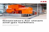 Generators for steam and gas turbines - ABB