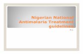 Nigerian National Antimalaria Treatment guidelines