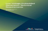 Low Voltage Embedded Generation Technical Requirements