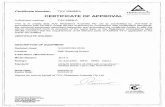 CERTIFICATE OF APPROVAL - Radio Parts